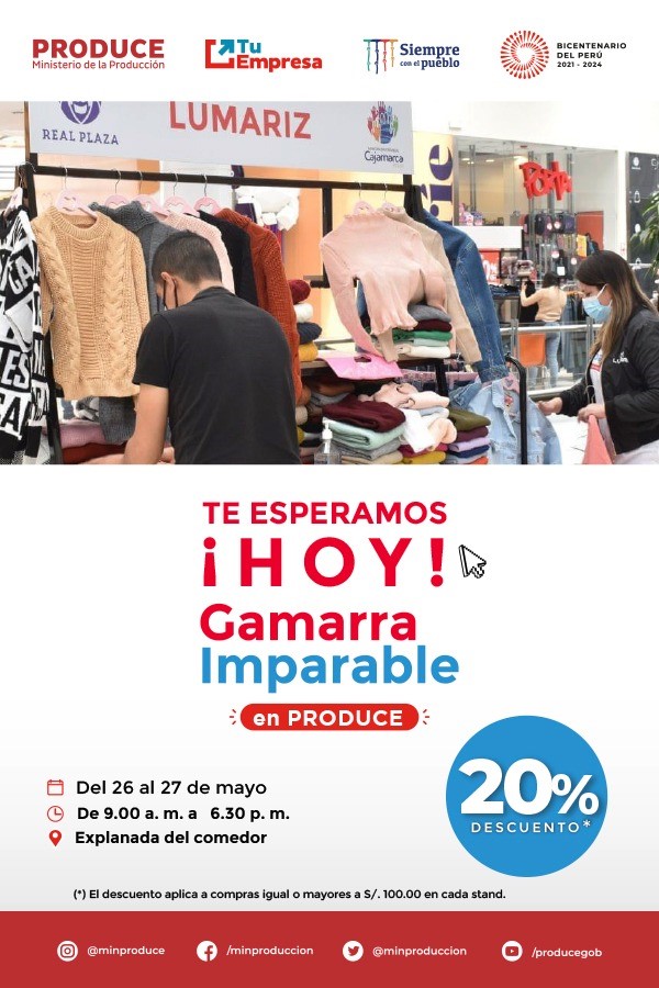 Te esperamos en la feria Gamarra Imparable
