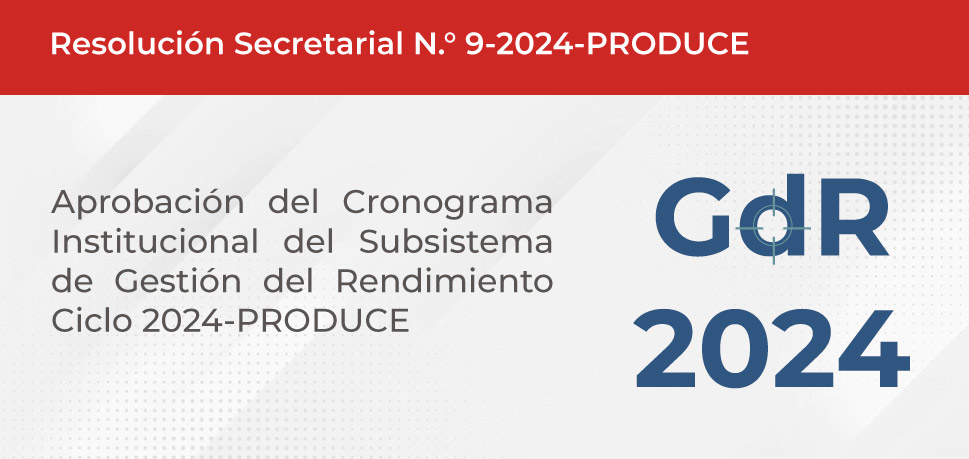 RESOLUCIÓN SECRETARIAL 009-2024-PRODUCE/SG